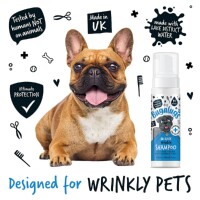 Bugalugs Faltenpflege Trockenshampoo für Hunde – No Rinse Wrinkle Shampoo – 200ml – sanfte Reinigung ohne Ausspülen