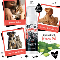 Bugalugs Hunde Katzen Floh und Zecken Trockenshampoo ohne Wasser 200ml