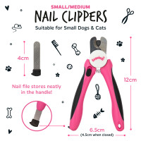 Bugalugs Haustier Profi Krallenschneider und Feile Hunde Katzen Kleintiere