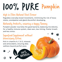 Bugalugs Kürbispulver-Nahrungsergänzungsmittel 100 % natürlich für Hunde