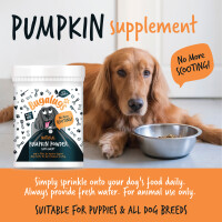 Bugalugs Kürbispulver-Nahrungsergänzungsmittel 100 % natürlich für Hunde