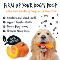 Bugalugs Kürbispulver-Nahrungsergänzungsmittel 100 % natürlich für Hunde