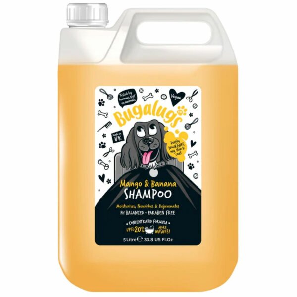 Mango & Banana Dog Shampoo – Tropisches, pH-ausgewogenes Hundeshampoo mit Mango- und Bananenextrakt (5L)