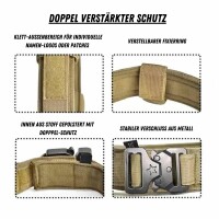 Verstellbares Camo-Tactical Hundehalsband mit Polsterung & Metallverschluss