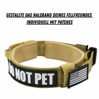 Verstellbares Camo-Tactical Hundehalsband mit Polsterung & Metallverschluss