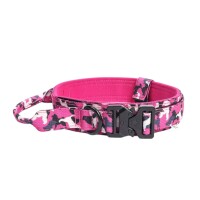 Verstellbares Camo-Tactical Hundehalsband mit Polsterung & Metallverschluss