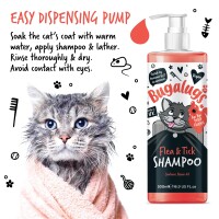 Bugalugs Katzenshampoo gegen Flöhe Zecken 500ml Pumpdosierer