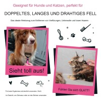 Bugalugs Hunde Katzen Knotenbürste Entfilzungsrechen gegen Knoten