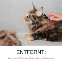 Bugalugs Hunde Katzen Knotenbürste Entfilzungsrechen gegen Knoten