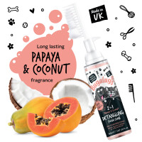 Bugalugs 2 in 1 Entwirrungs- und Pflegeschaumkamm Fellpflege 150ml