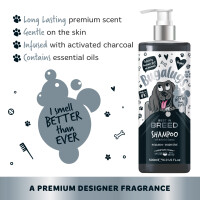 Bugalugs bestes Hunde Pflegeshampoo mit Aktivkohle Zitrusfrüchte Duft Premium