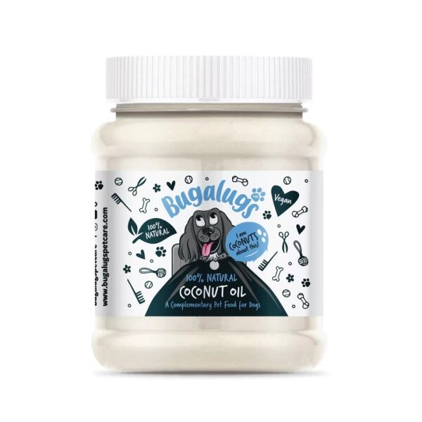 Bugalugs natürliches Kokosöl zum Auftragen oder als Leckerchen