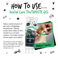 Bugalugs Dental Care Zahnpasta Gel 75g – Frischer Minzgeschmack für Hunde und Katzen