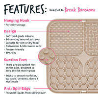 Bugalugs Leckmatte für Hunde & Katzen