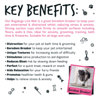 Bugalugs Leckmatte für Hunde & Katzen